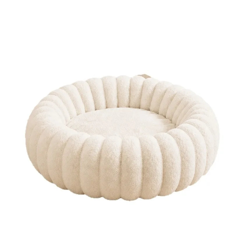 Nouveau Lit Pour Chat En Forme De Citrouille, Épais Et Chaud, Toutes Saisons, 2026, Doux Et Confortable, Lavable En Machine, Fournitures Pour Animaux De Compagnie.