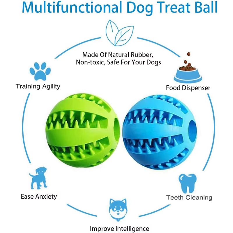 Boule De Jouet Pour Chien, Boules En Caoutchouc Interactives, Jouets À Mâcher Pour Chiot, Boule De Nettoyage Des Dents Pour Animaux De Compagnie, Mangeoire De Friandises Alimentaires Pour Chats Et Animaux De Compagnie, Balles En Silicone