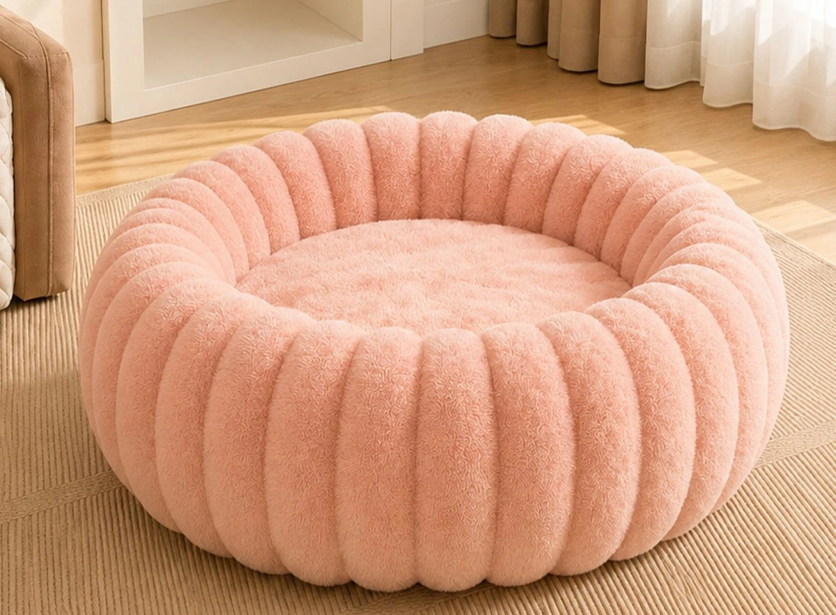 Nouveau Lit Pour Chat En Forme De Citrouille, Épais Et Chaud, Toutes Saisons, 2026, Doux Et Confortable, Lavable En Machine, Fournitures Pour Animaux De Compagnie.