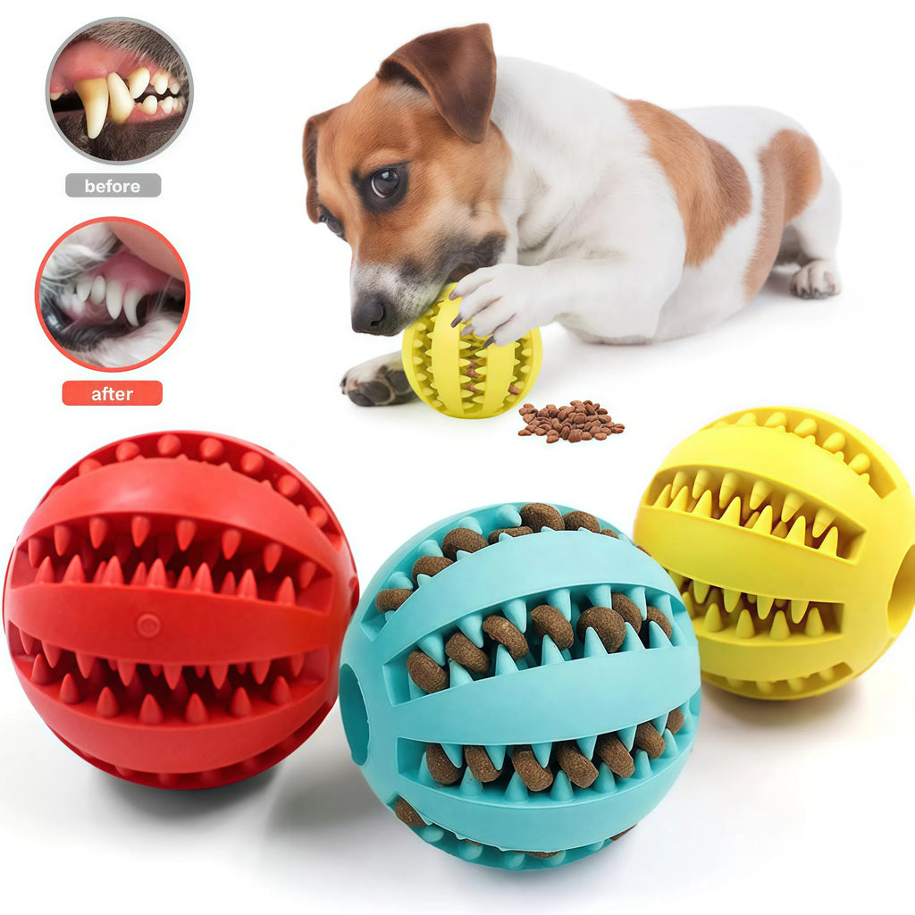 Boule De Jouet Pour Chien, Boules En Caoutchouc Interactives, Jouets À Mâcher Pour Chiot, Boule De Nettoyage Des Dents Pour Animaux De Compagnie, Mangeoire De Friandises Alimentaires Pour Chats Et Animaux De Compagnie, Balles En Silicone