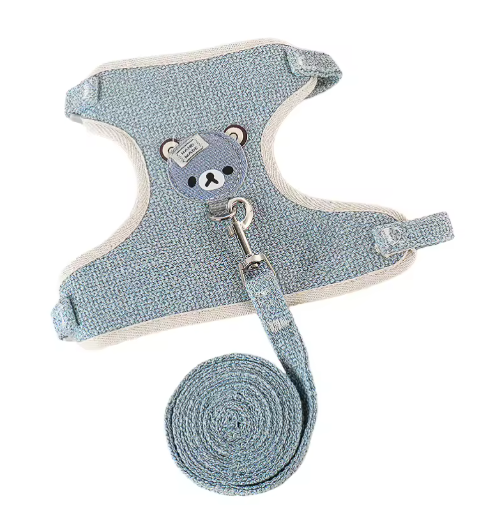 Harnais Pour Animaux De Compagnie Style Sous-Vêtement, Laisse Réglable Pour Chat Et Chien, Harnais Respirant, Gilet Pratique Pour Petits Chiens Et Chats