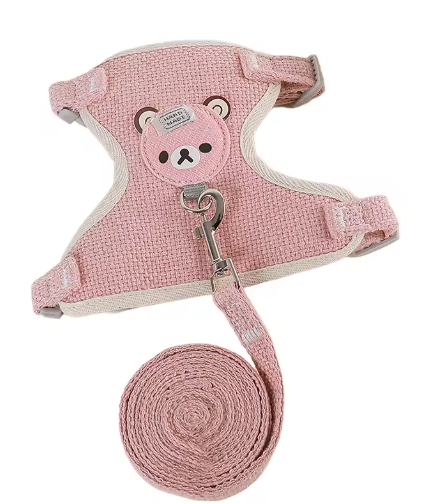 Harnais Pour Animaux De Compagnie Style Sous-Vêtement, Laisse Réglable Pour Chat Et Chien, Harnais Respirant, Gilet Pratique Pour Petits Chiens Et Chats
