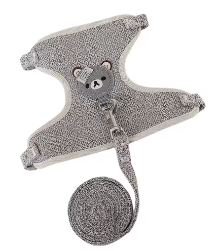 Harnais Pour Animaux De Compagnie Style Sous-Vêtement, Laisse Réglable Pour Chat Et Chien, Harnais Respirant, Gilet Pratique Pour Petits Chiens Et Chats