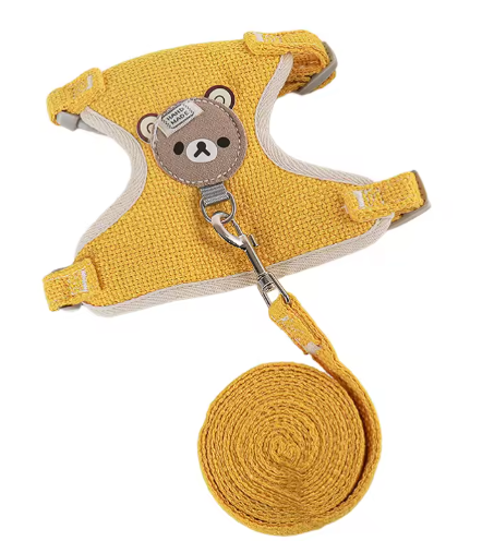 Harnais Pour Animaux De Compagnie Style Sous-Vêtement, Laisse Réglable Pour Chat Et Chien, Harnais Respirant, Gilet Pratique Pour Petits Chiens Et Chats